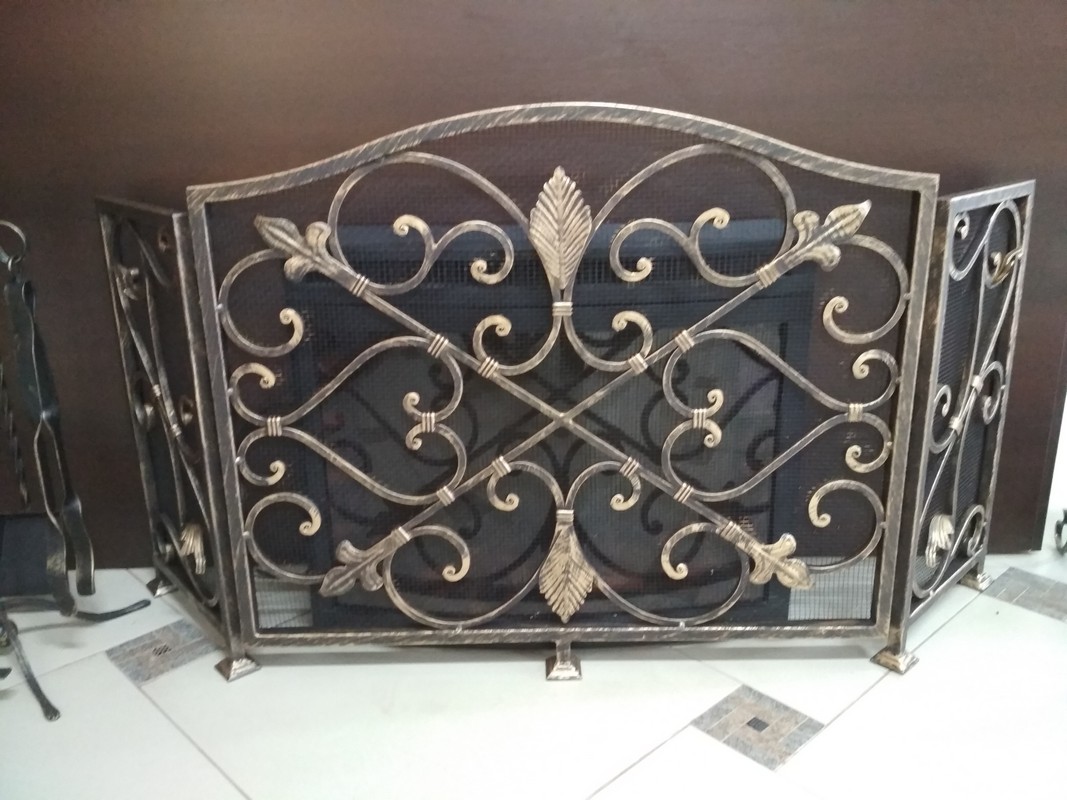 Кованые каминные решетки